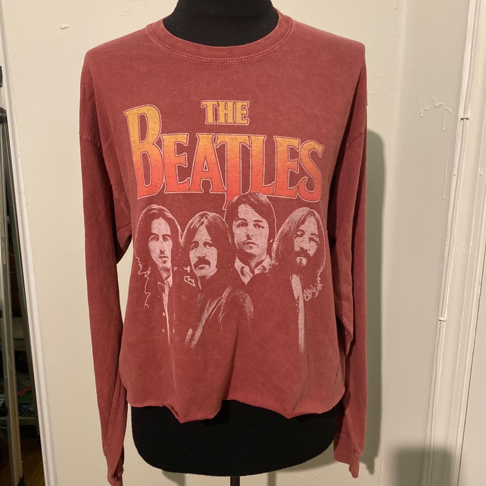 The Beatles Wash Off Crop Top